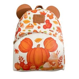 Loungefly Disney Mickey Scented Fall Treats mini Backpack NWT